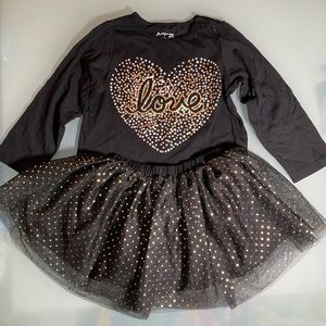 First Impressions long sleeved onsie and skirt